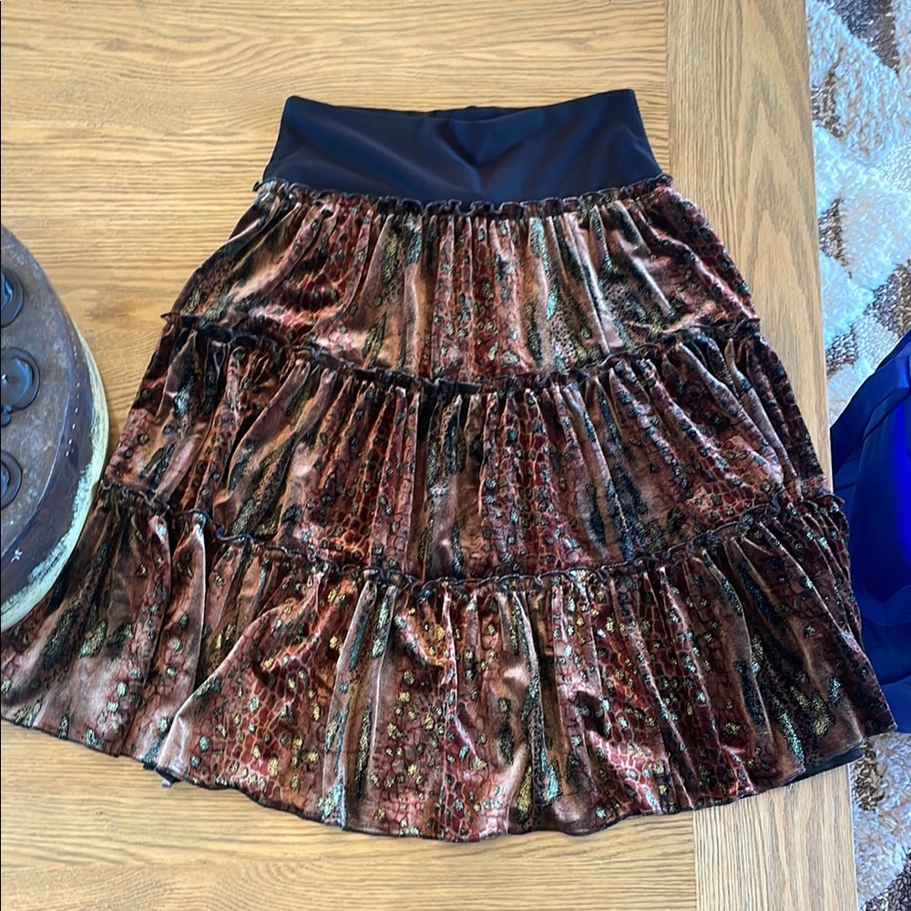 vintage MKM velvet skirt